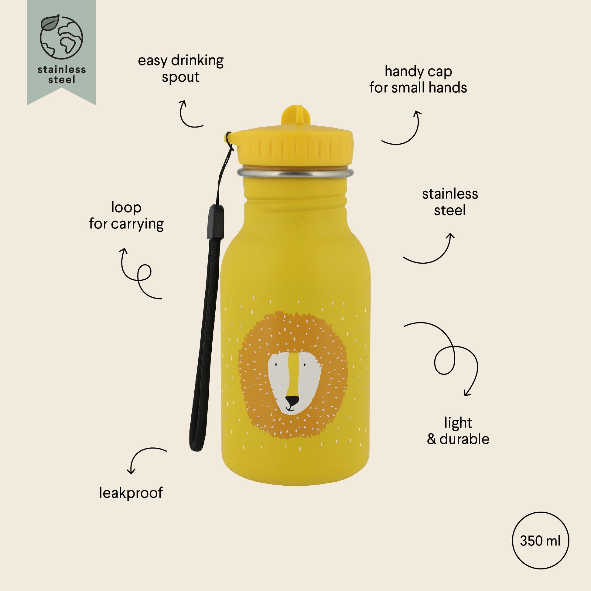 Stainless Steel Bottle 350 ml - Mr Lion